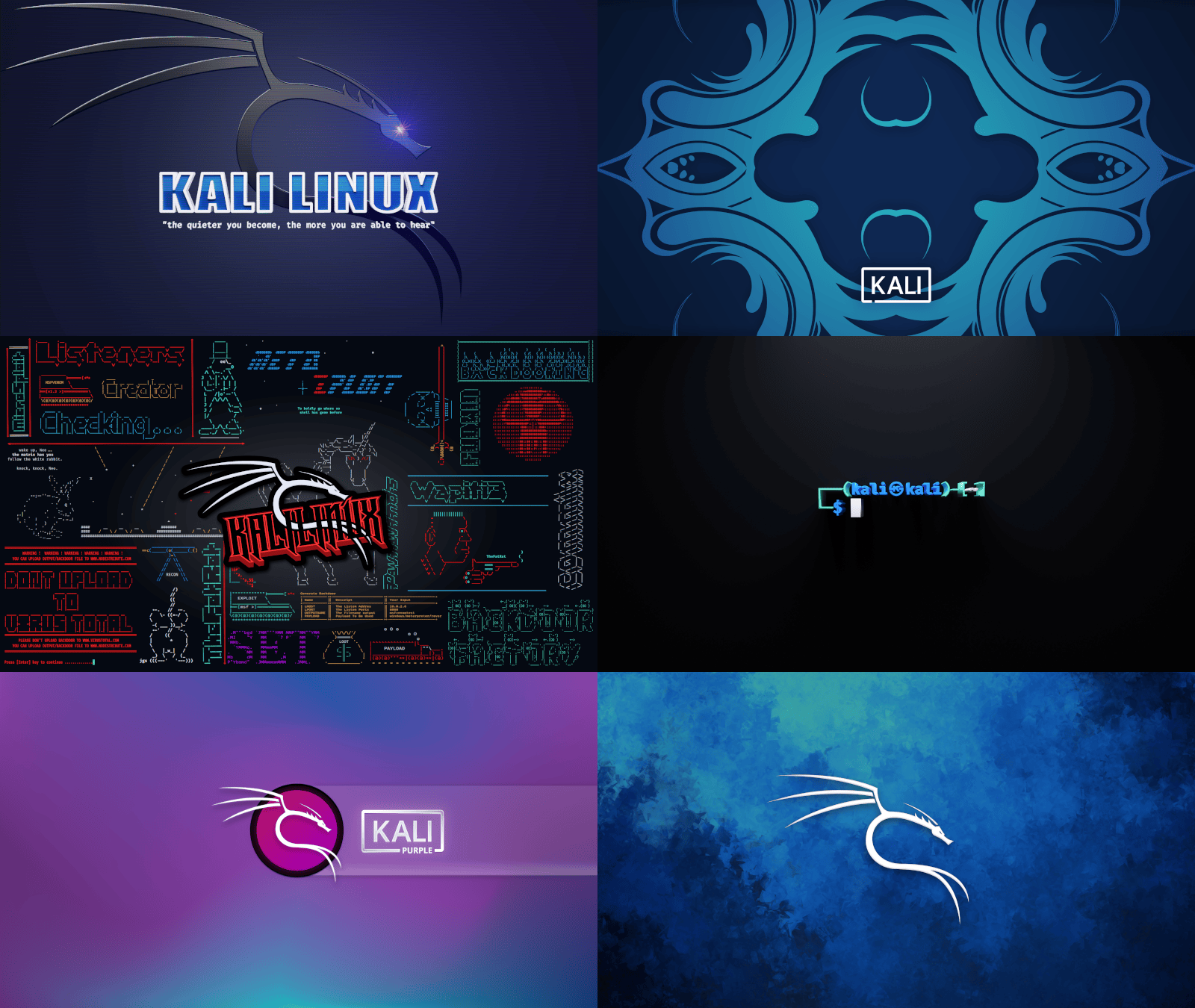 Kali 2023.1 all new wallpapers